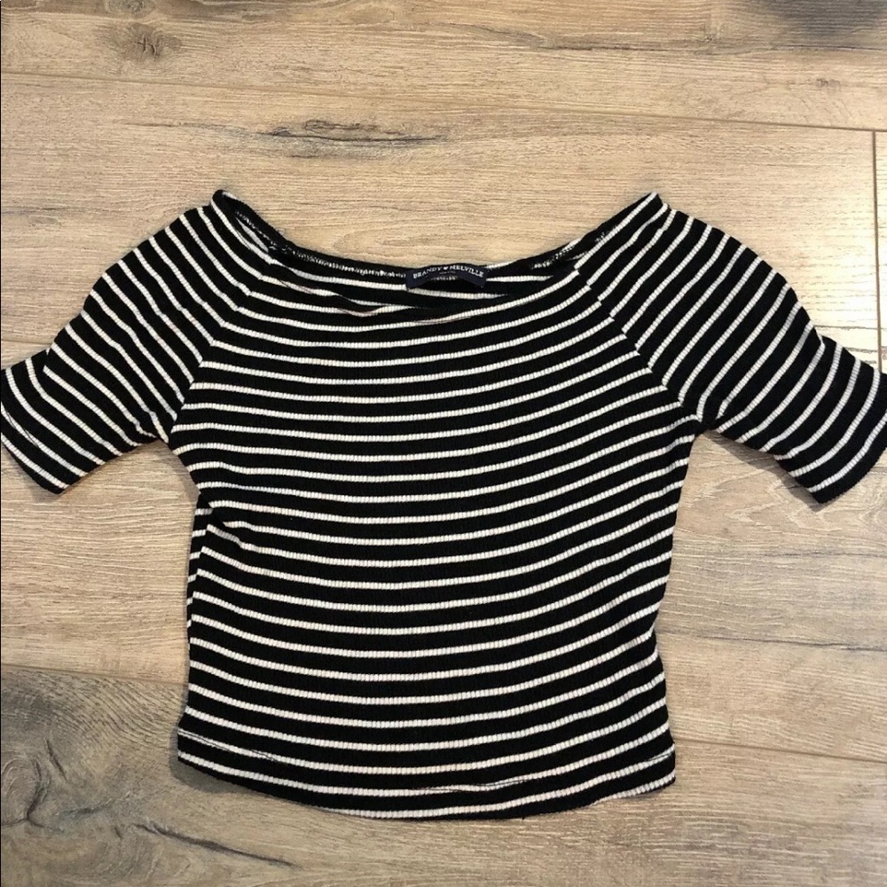 Brandy Melville striped short sleeve top